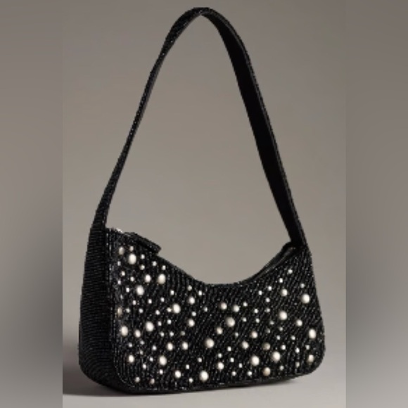 Anthropologie Handbags - Anthropologie Asymmetric Beaded & Studded shoulder bag